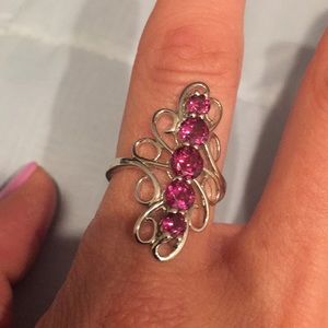 Raspberry Rhodolite Garnet Gemstone Ring